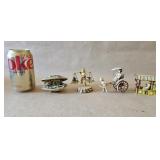 Vintage Celluloid Japan Figures Rickshaw