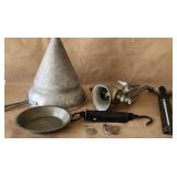 Antique Kitchen Lot Sieve Meat Grinder Palmer