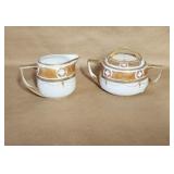 Art Deco Style Creamer Sugar, Minor Chip