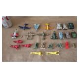 Vintage Zylmex Metal Planes Metal/Plastic Tanks