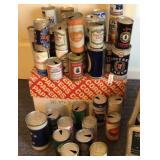 Steel Beer Can Collection Open Flat Top
