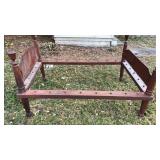 Antique Rope Bed Frame 76L 49.5W