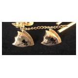 10k Gold 3.4g Top Hat Club Pin Lot