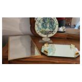 Vanity Mirrors Glass Candle Holder Frame