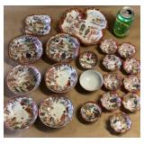 Hand Painted Bowls and Trinket Dish Lot