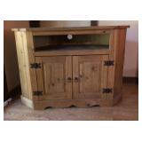 Wooden TV Entertainment Corner Storage 46w 26d