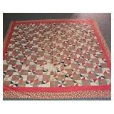 Vintage 1930-40s Patchwork Quilt 80" x 83" Some