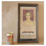 1938 Art Deco Pin Up Girl Calendar