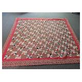 Vintage 1930-40s Patchwork Quilt 79" x 86"