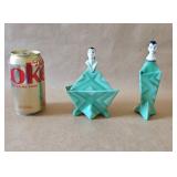 Art Deco Flapper Ladies Vanity Set Perfume Powder