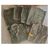 Vintage Army Green Uniforms