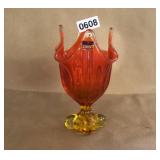 Viking MCM Swag Glass Vase 7ï¿½