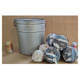 8 - Approx. 5 1/2" - 6" Diameter Rag Balls From