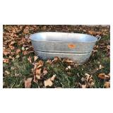 Galvanized Oval Washtub