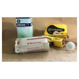 Vintage Incandescent Light Bulb Lot Mercury