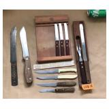 Ekco Steaks Knives (3) Hammer Forged USA