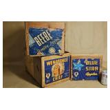 Vintage Wood Apple Crates