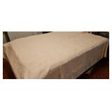 Vintage Cotton Bedspread Stars and Wreaths Soft