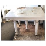 Antique Oak Painted Table 42 Square (No Leaves)