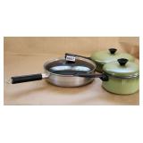 Mirro 12 inch Skillet Royal Chef 2 qt. Sauce Pan