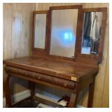 Dressing Table W37 H55 D21 w/ Bench