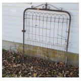 Wrought Iron and Wire Gate