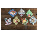 Foil Christmas Gift Tag Ornament Lot