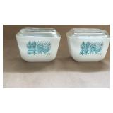 Pyrex Amish Blue Butter Print Refrigerator