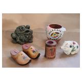 Coin Bank Lot, Native American Pottery Battery