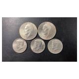 1776-1976 Eisenhower Dollars (2) & Kennedy Half