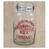 Northwestern Milk Company Gallon Glass Jar