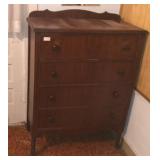 High Boy 4 Drawer Dresser 33W 17D 45H