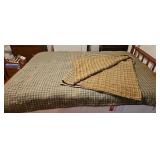 Two Tied Comforters - 1 w/ Wool Batting 1 w/