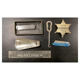 Advertising Trinkets + Detective Badge