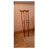 1940s All Wood Crutches