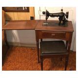 Singer Sewing Machine and Cabinet