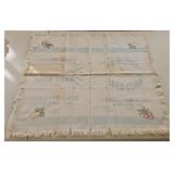 Hoosier Crost Seed Corn Feed Sack Table Cloth