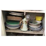 Kitchen Cabinet Contents Lot Dishes Baking