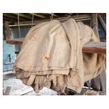 Old Burlap Feed Sack Lot About 20