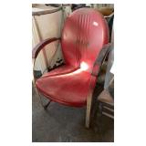 Metal Porch Chair (Some Damage) W23 H36 D27