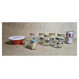 Vintage Palm Fruit Spread Jars Gerber Baby Food