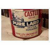 50 LB Pure Lard Castle Brand  Rose City Packing