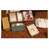 Vintage Wrapping Paper Ribbons Cards Lot