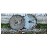 Galvanized 24" Lids with Chained Cover