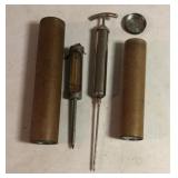 Vintage Morton Meat Thermometer and Morton Salt