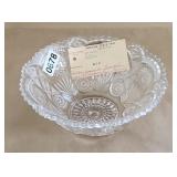 Antique Glass Bowl Saw-Tooth Edge Entered in IN