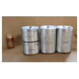 Aluminum Canisters Set
