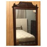 Antique Wooden Mirror 23 x 29