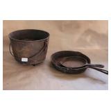 Cast Iron 8 L Bean Pot Cast Iron 8" Griswold 6.5"