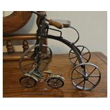 Wood Metal Toy Bicycles Decor